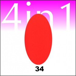 Oja Semipermanenta One Stroke 4 in1  #34  15ml Oja semipermanenta  One Stroke 4 in1